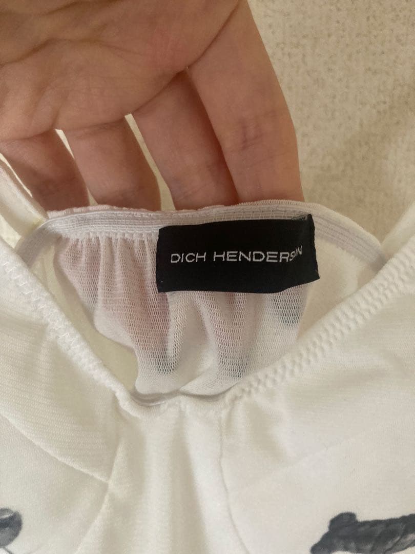 DICH HENDERSON ロブスター プリント ホワイト キャミソール