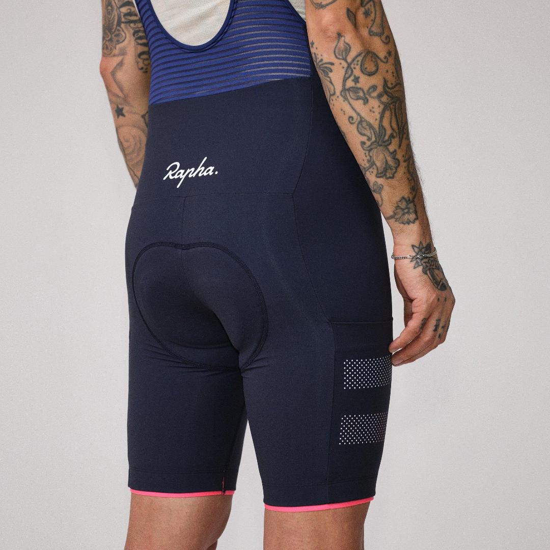 Rapha メンズ ブルベ ビブショーツ Mサイズ レッグポケット付き