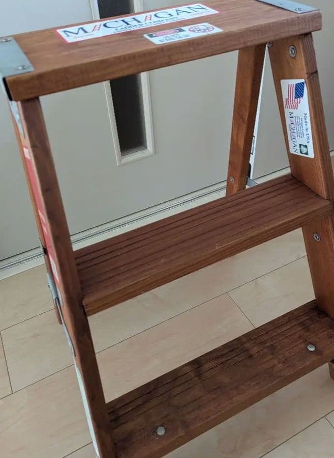 e*i様 廃盤 アメリカ製 ミシガンラダー 木製 脚立