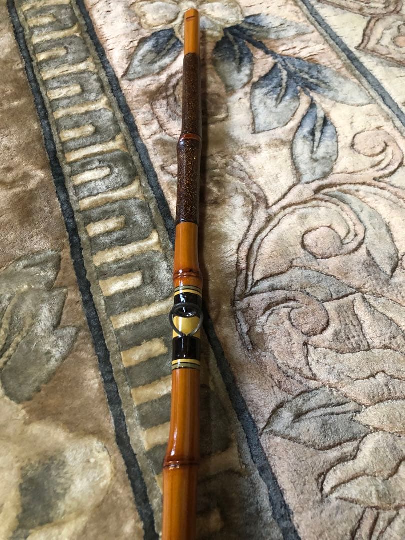 竿師作 6.3尺　カワハギ　和竿 竹竿　リールシートチタン製　美品