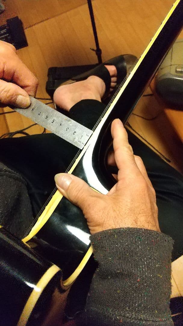 HEAD WAY エレアコギター 　レアなオーバルサウンドホール　ネック細目