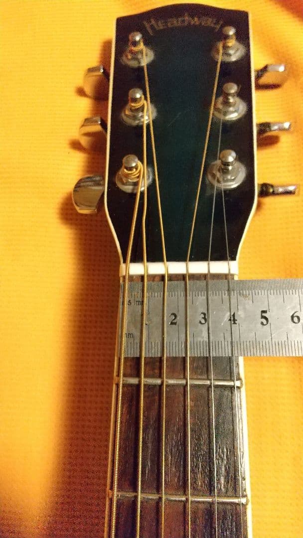 HEAD WAY エレアコギター 　レアなオーバルサウンドホール　ネック細目