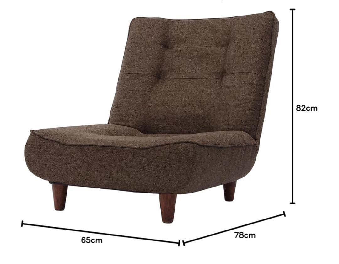 セルタン　1人掛けソファ 　タスクブラウン