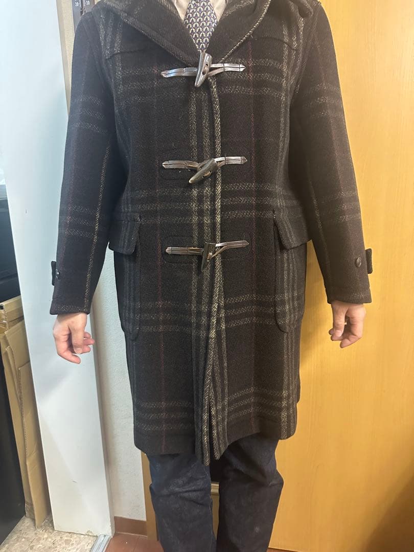 Burberry チェック柄 ダッフルコート