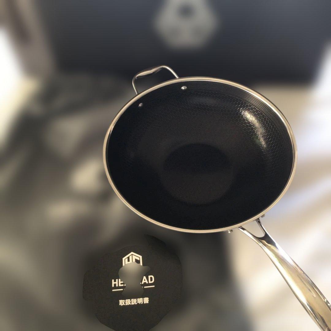 新品HexClad ハイブリッド ノンスティック 中華鍋 【30cm】