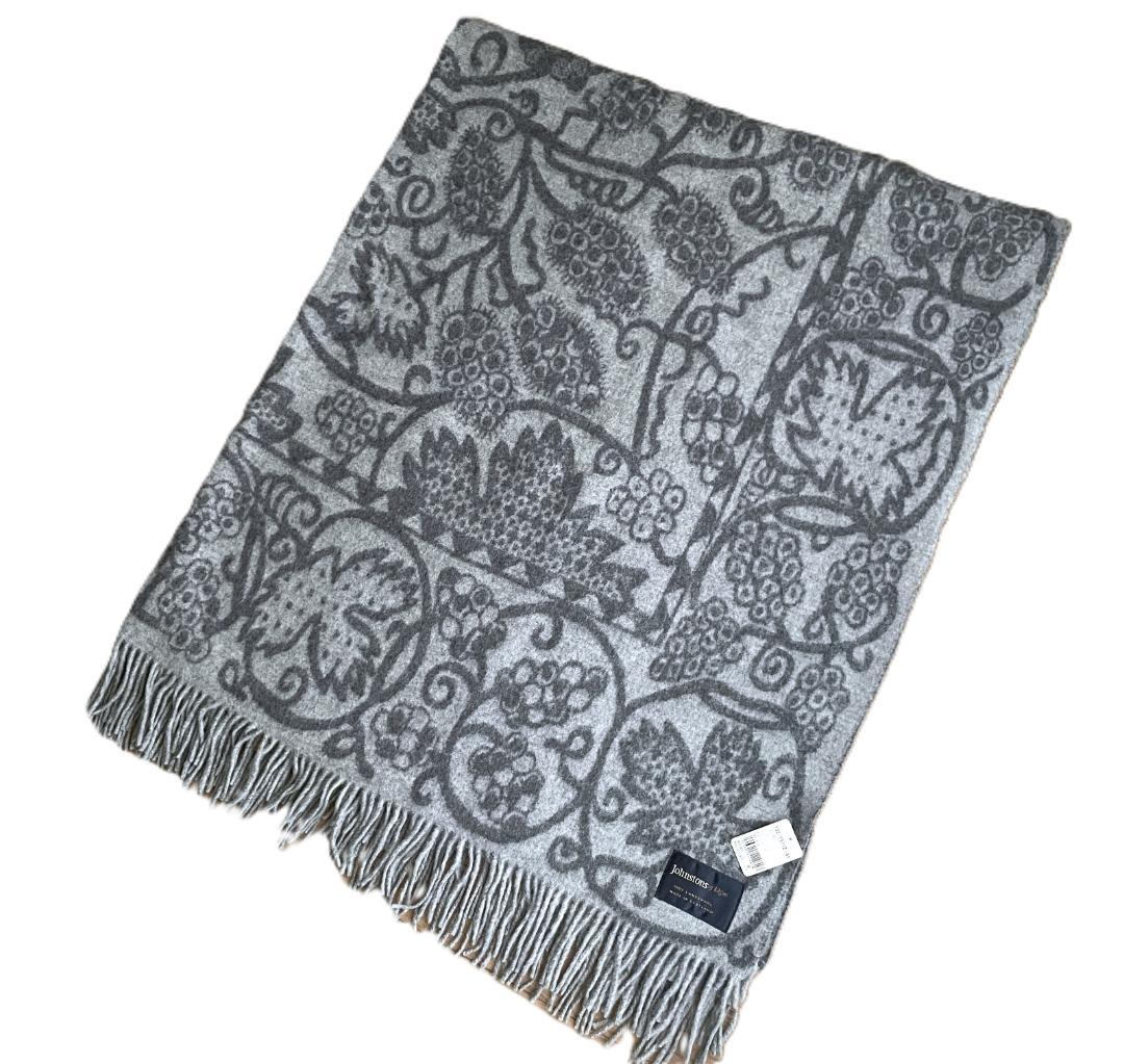 mango未使用 英国製 ジョンストンズ ウール ブランケット ひざ掛け