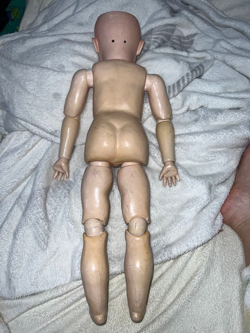 アンティークドール　ケストナー260ビスクドール　本物　女の子着せ替え美術芸術