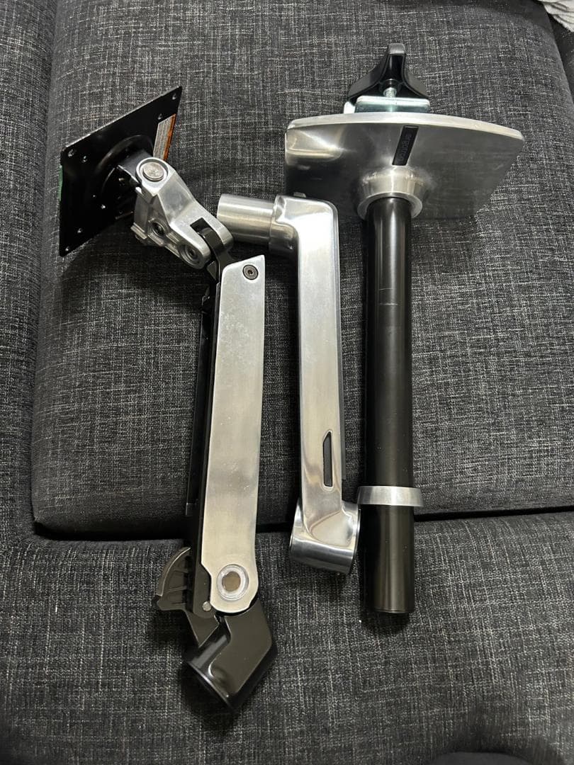 【エルゴトロン】モニターアーム　中古　長身ポール　ロングポール