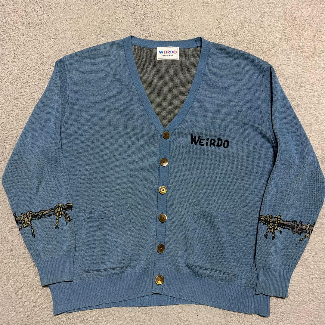 WEIRDO GLAD HAND コットン　カーディガン　ニット　セーター