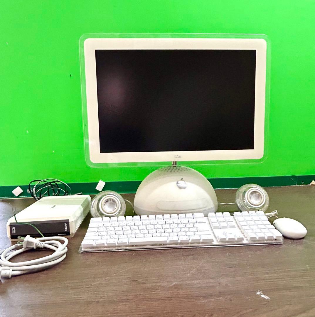 美品　20インチiMac G4 1.25GHzとキーボードとスピーカーのセット