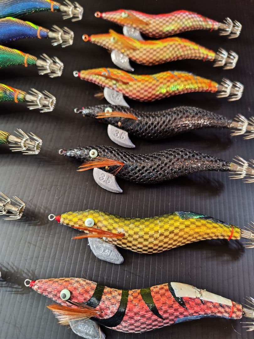 シ*ダ様 餌木猿　3.5寸　14本　 希少カラー　ケース付き