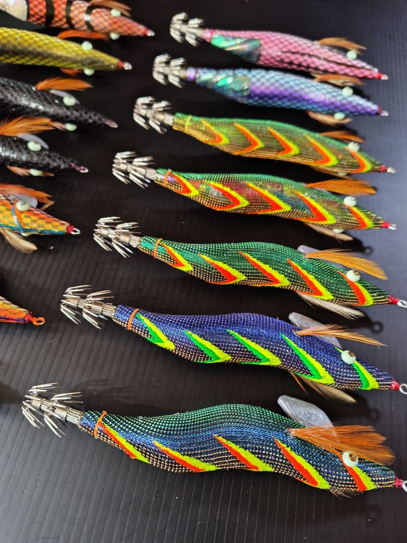 シ*ダ様 餌木猿　3.5寸　14本　 希少カラー　ケース付き