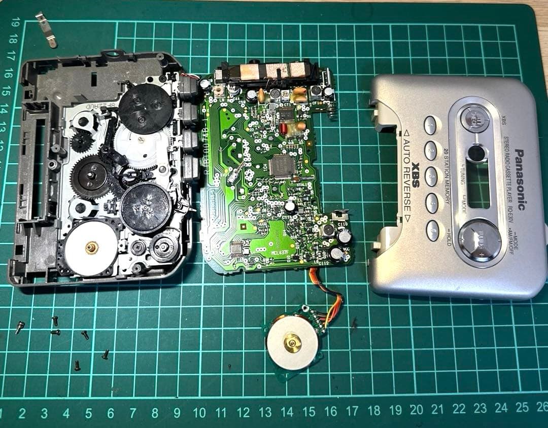 【美品DE修復品】Panasonic ラジカセ プレーヤー RQ-E30V-S