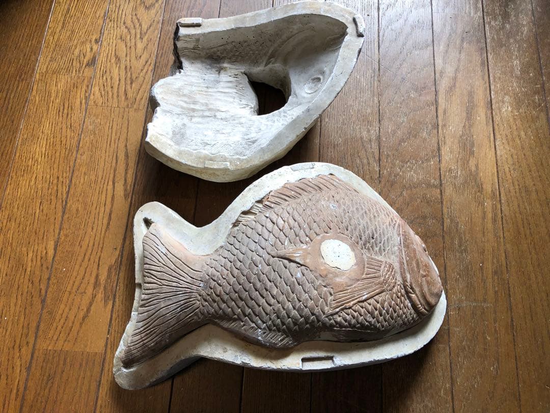 魚型の石膏型　鯛型