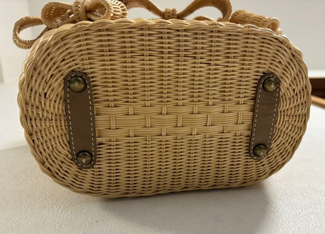 アナトリエリボンカゴバッグanatelier希少♡とーっても美品