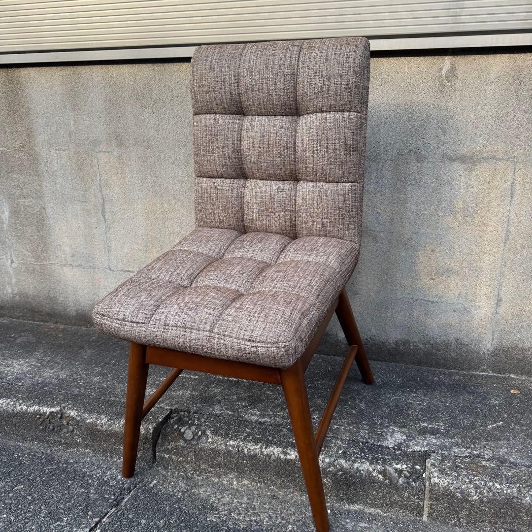 美品 ニトリ 回転式 ダイニングチェア 椅子 ブラウン 家具 イス ダイニング