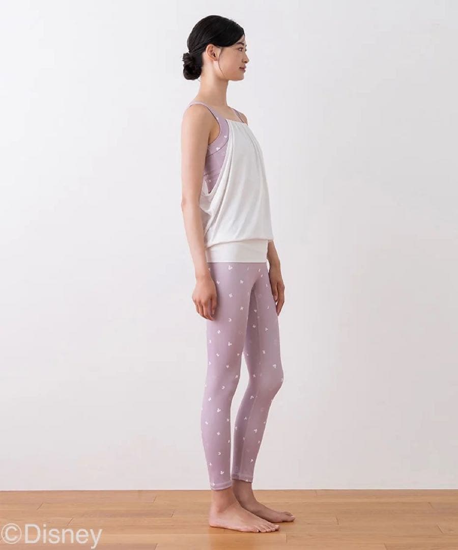 【SUKALA】レイヤードタンク＆レギンスセットアップ　ミニーマウス　Sサイズ