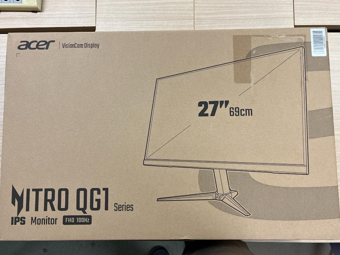 【新品未開封】Acer ゲーミングモニター QG271Ebmiix 27インチ