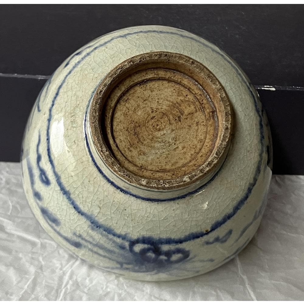 w160 平安 春峰 倣 安南茶碗 蜻蛉画 共箱 蜻蛉 とんぼ 抹茶碗 茶道具