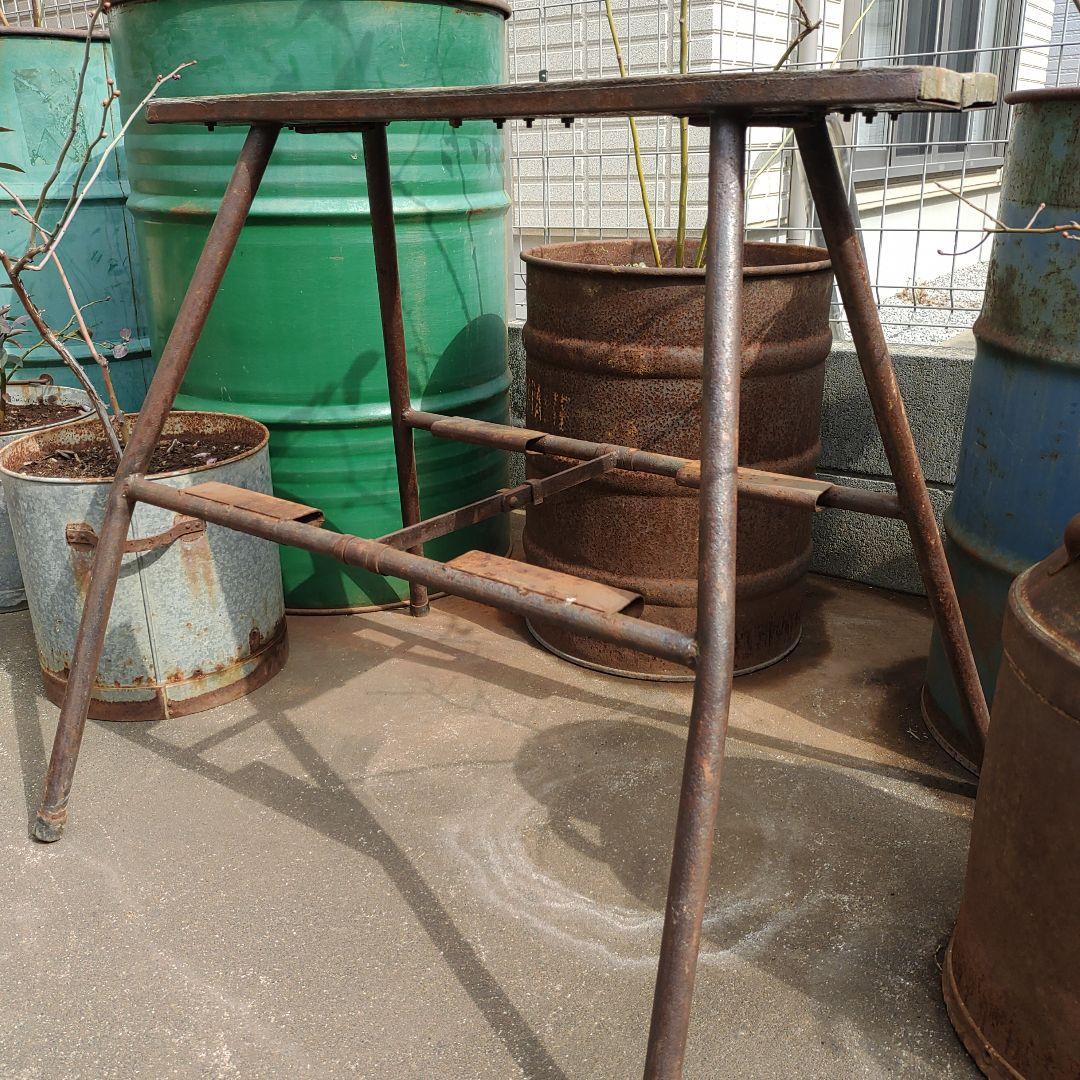 アンティーク　レトロ　足場 脚立