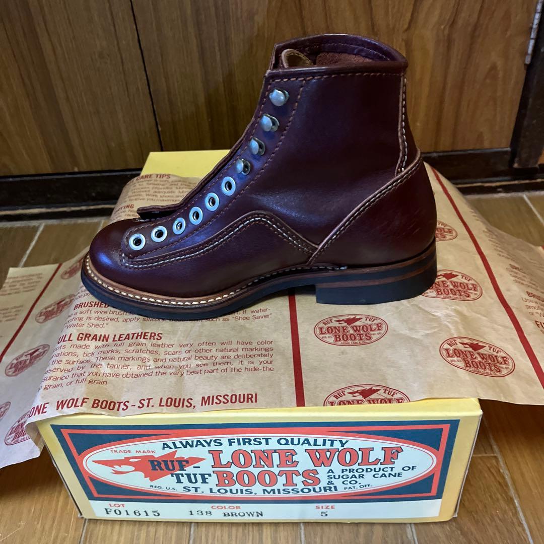 美品 希少サイズ LONE WOLF BOOTS カーペンター