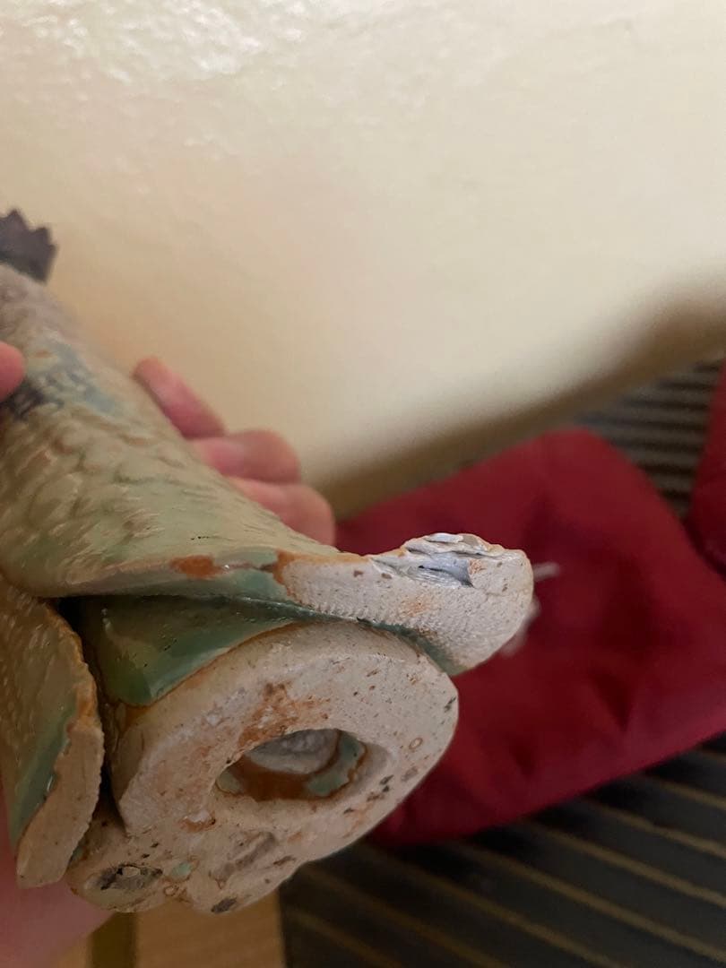 砥部焼森元青芳　雛人形2体　元箱あり