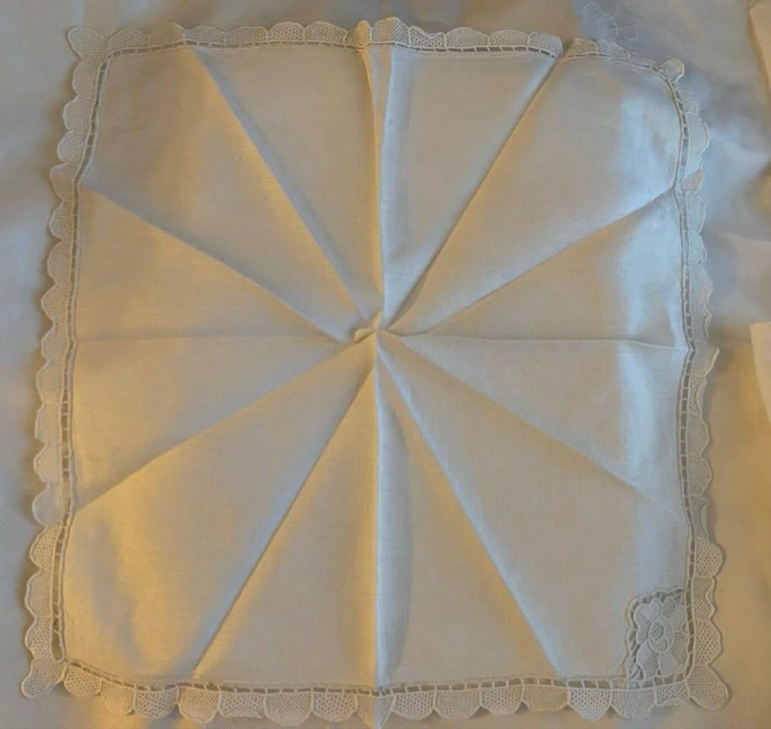 【新品未使用/ナプキンシミ有】LINEN&SILK花柄テーブルクロスナプキン2枚