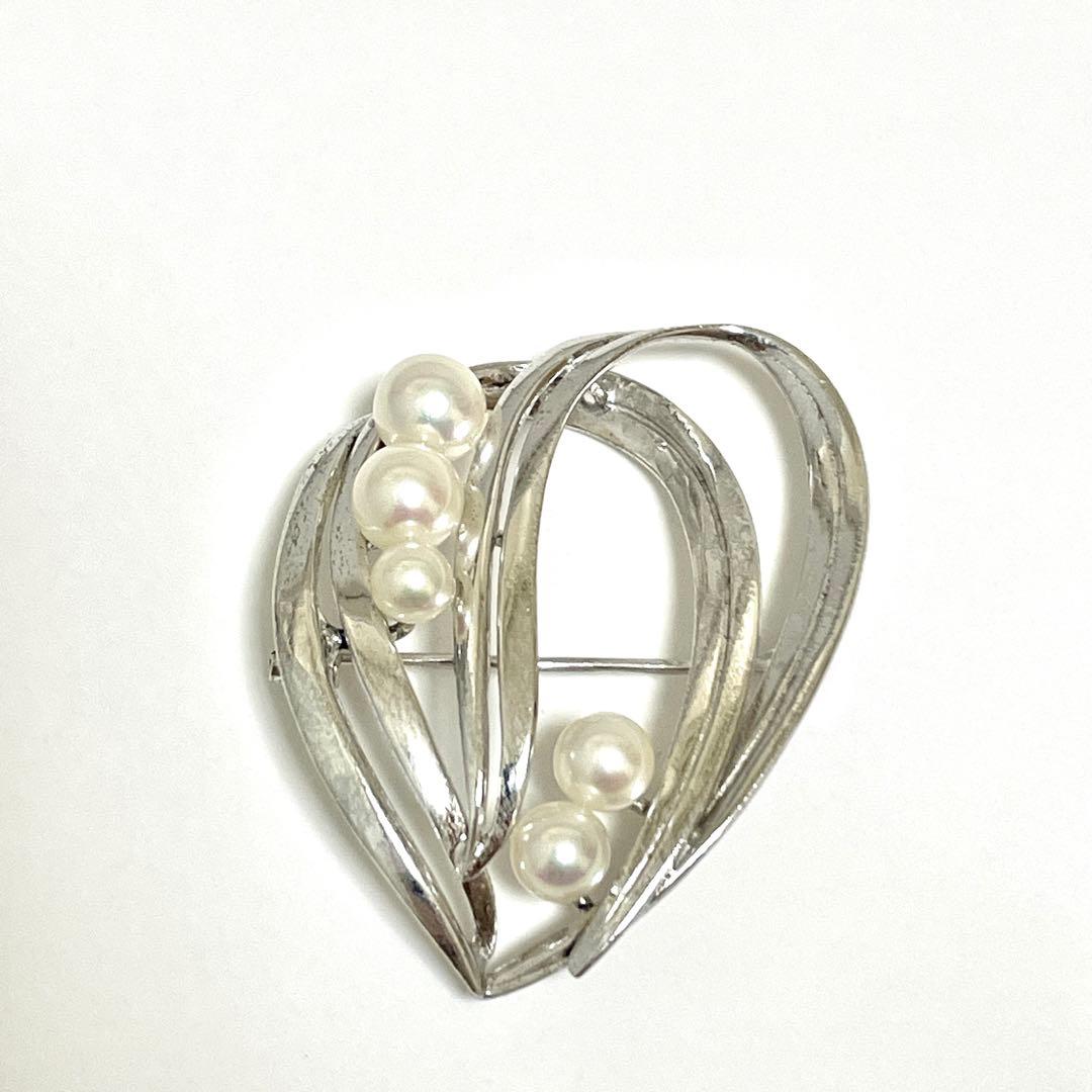 皇室御用達✨ミキモト アコヤ真珠 パール ブローチ コサージュ 箱つき