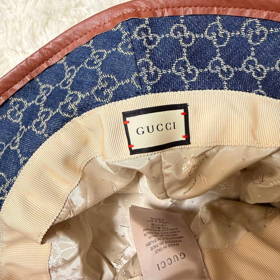 GUCCI グッチ デニムハット バケット Mサイズ 57cm