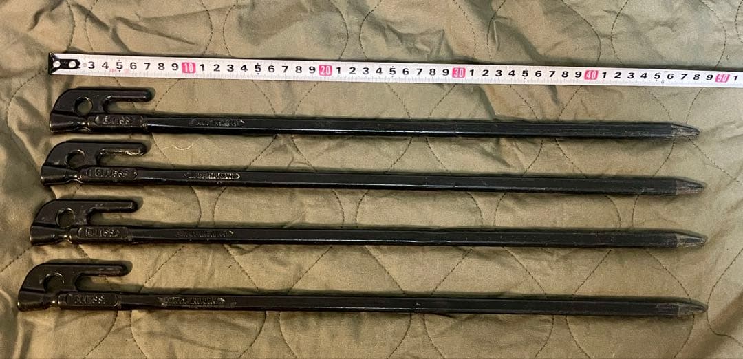 エリッゼステーク最強セット 48、38cm 村の鍛冶屋 バッグ 砂地用ペグ付き