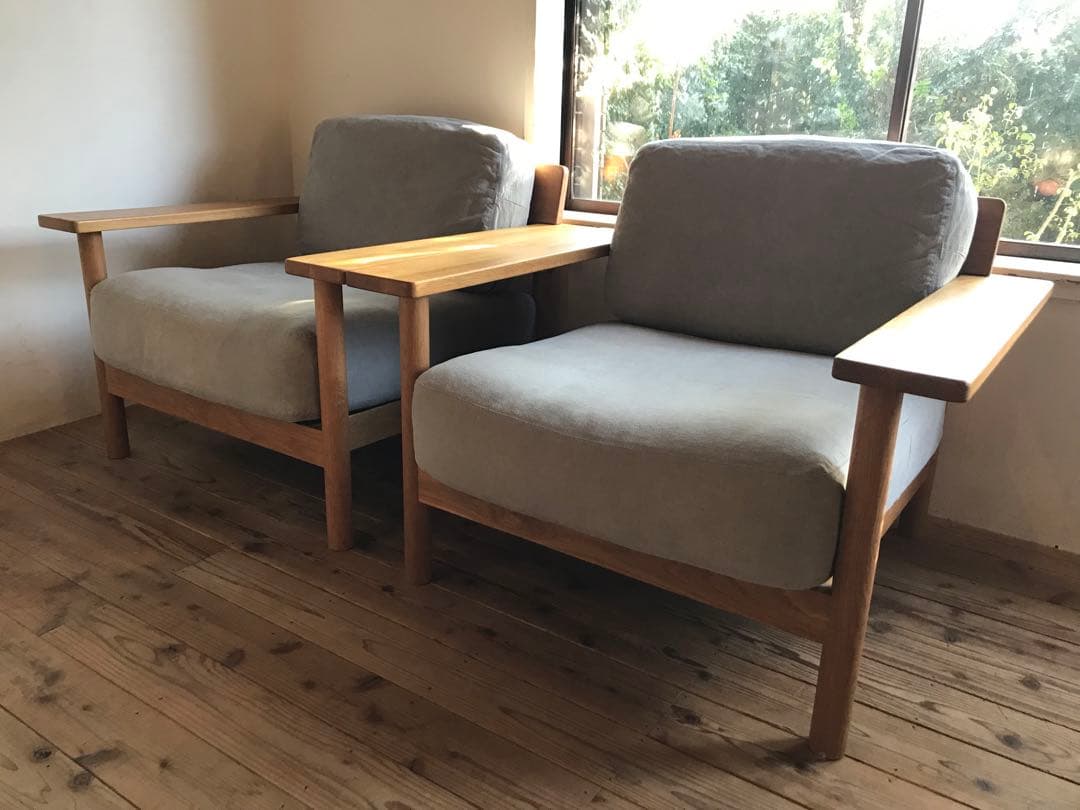 IDEEイデーDIMACHEディモンシュ一人掛けソファー①替えカバー付きピンク