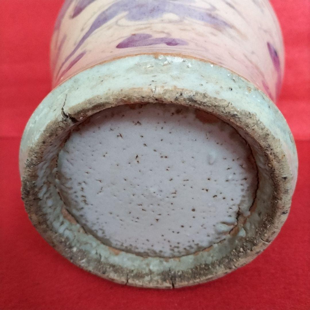 朝鮮美術　李朝期　官窯　分院窯　李朝青花鳳凰紋壺　提灯壺