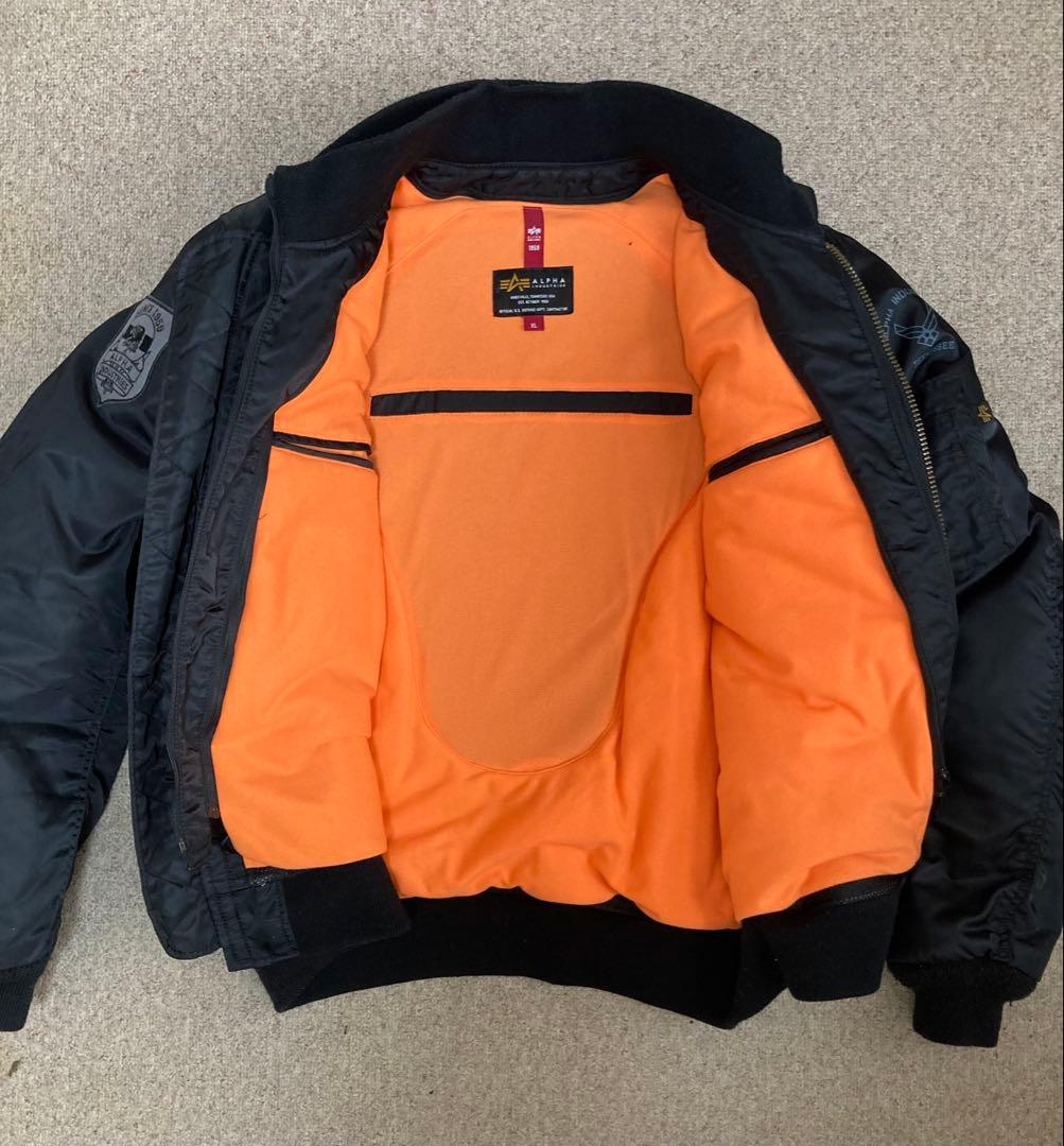 ALPHA INDUSTRIES MA-1 バイク用ウインタージャケット