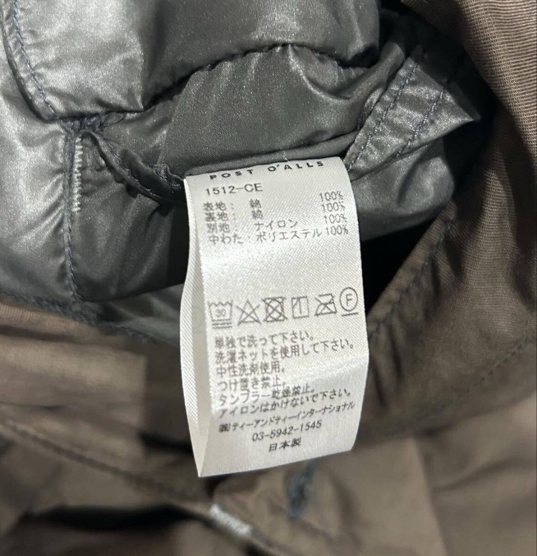 Post Overalls エンドオンエンド中綿ベスト／カバーオールo’alls