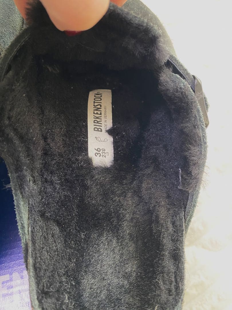 ビルケンシュトック ボストンシェアリング　スエードブラック　36 23cm