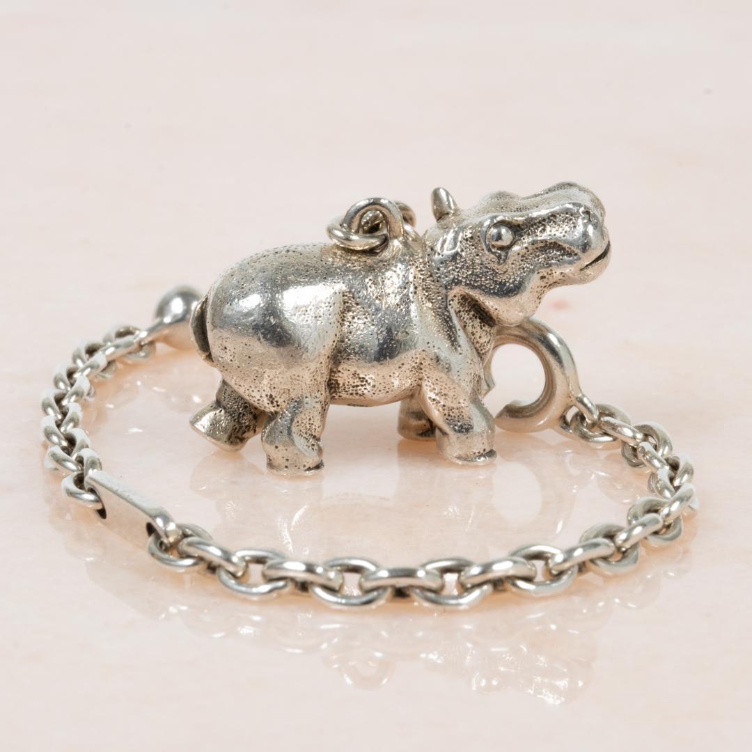 Hermès Porte cles Hippo Charm Ag925