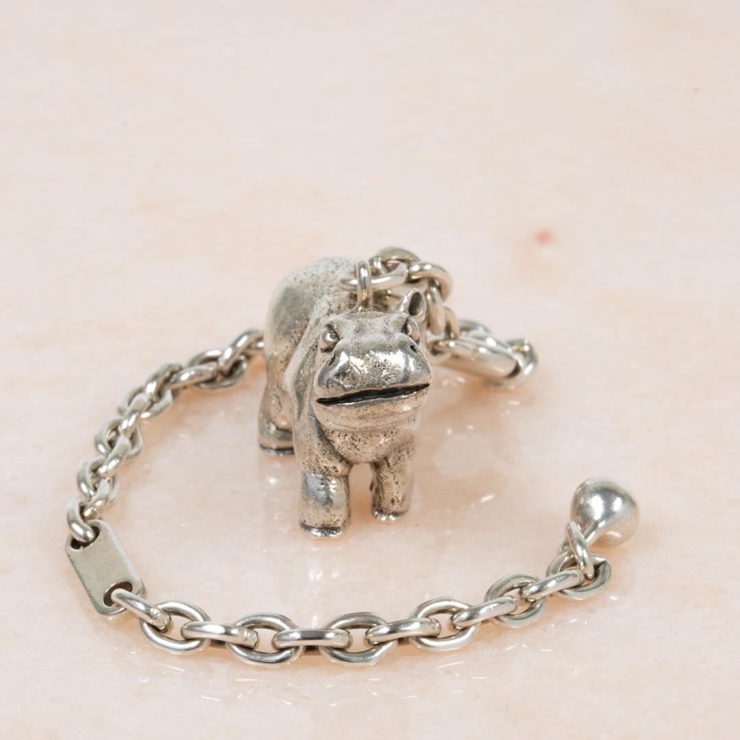 Hermès Porte cles Hippo Charm Ag925