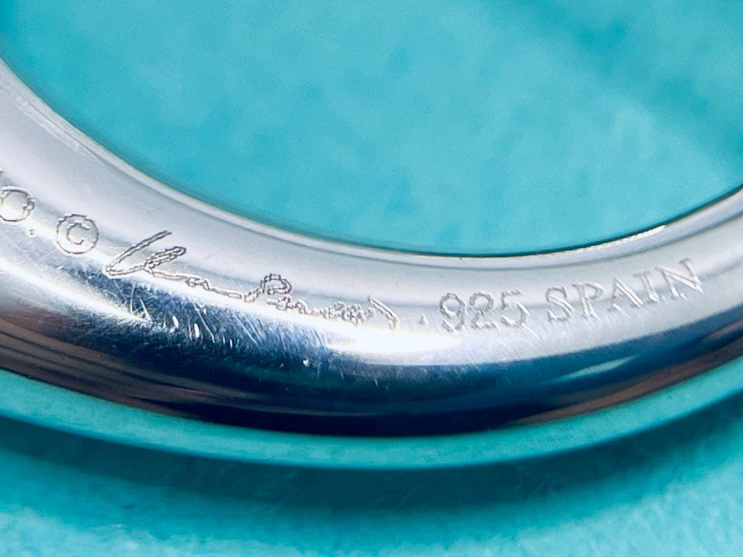 c902 美品　ティファニー　オープンハート　ブローチ　シルバー　925