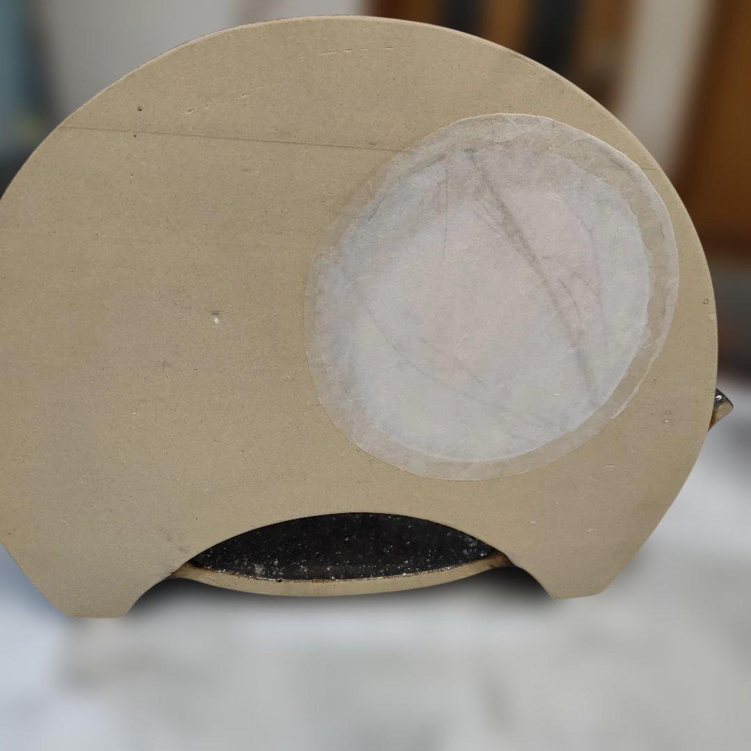 信楽焼　扇型花器大