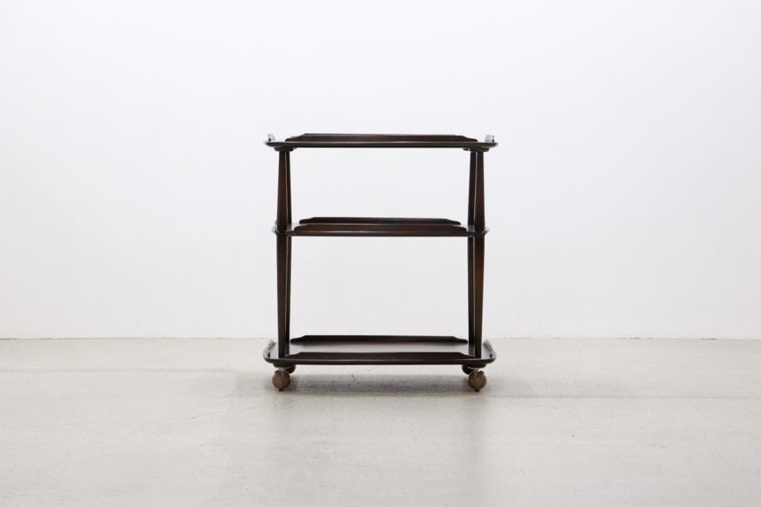 英国 イギリス ERCOL アーコール エルム材 トローリー キッチン ワゴン