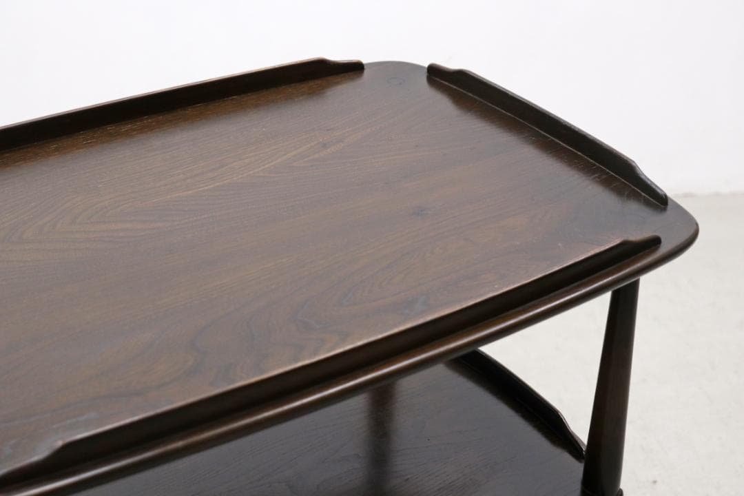 英国 イギリス ERCOL アーコール エルム材 トローリー キッチン ワゴン