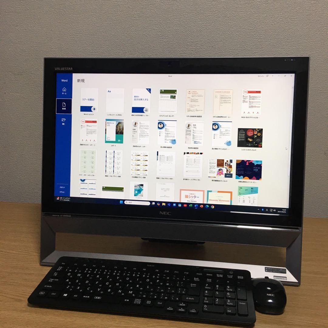 NEC VALUESTAR 地デジ 一体型 デスクトップ Win11 21.5'