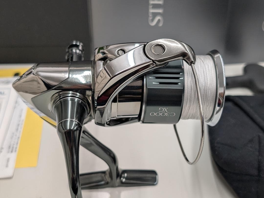 シマノ 22ステラ C3000XG & 社外ハンドルノブとリールスタンドセット