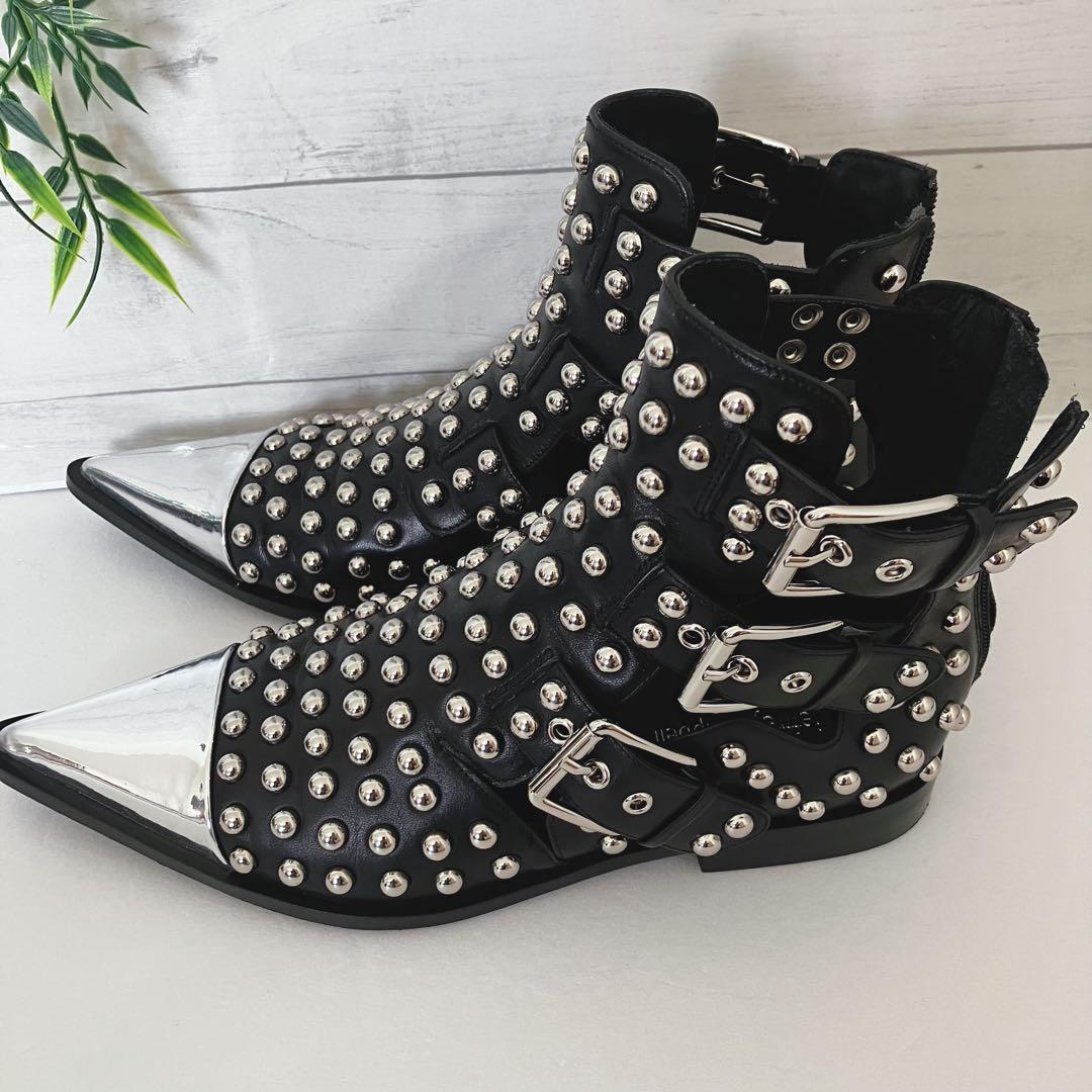 【極美品】Jeffrey Campbell Trespassスタッズ付きブーツ