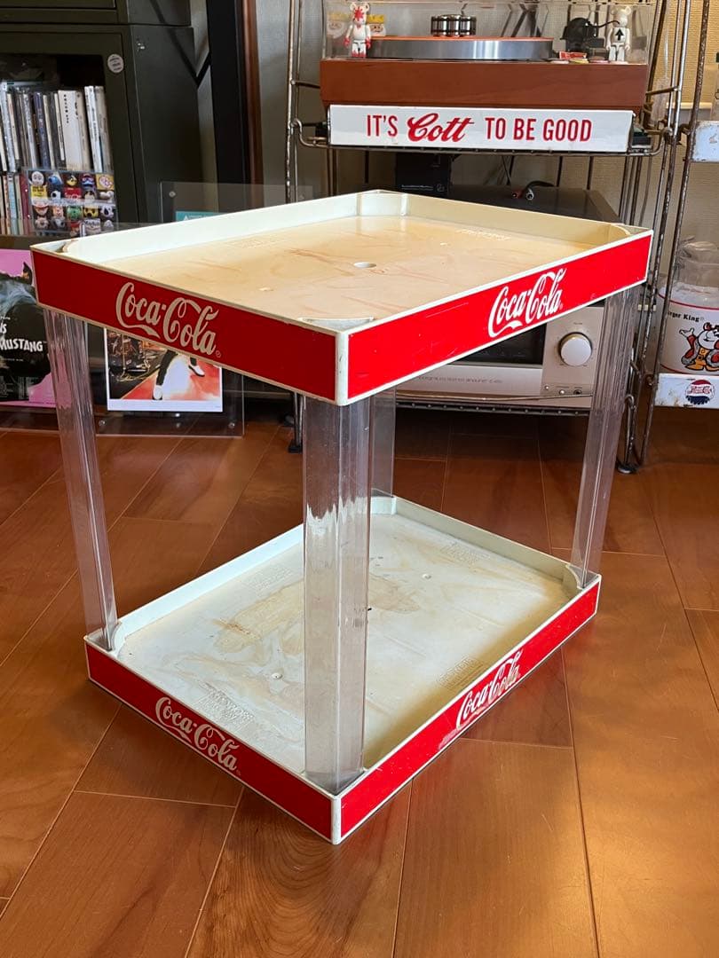 ヴィンテージ　コカコーラ　プラスティック　ラック　シェルフ　棚　什器　雰囲気抜群