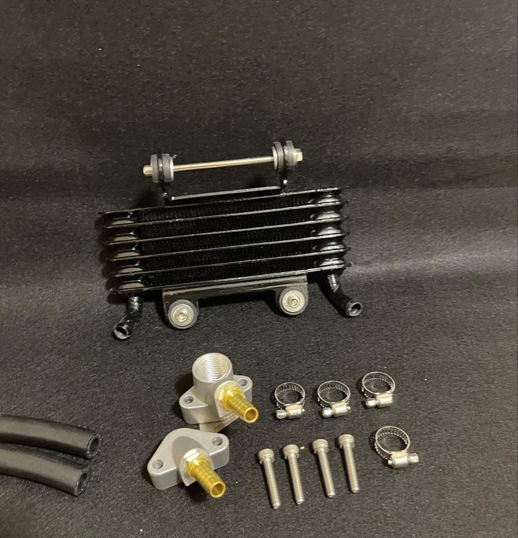 ［新品］Z1/Z2純正タイプ オイルクーラー カワサキ 汎用【セット】