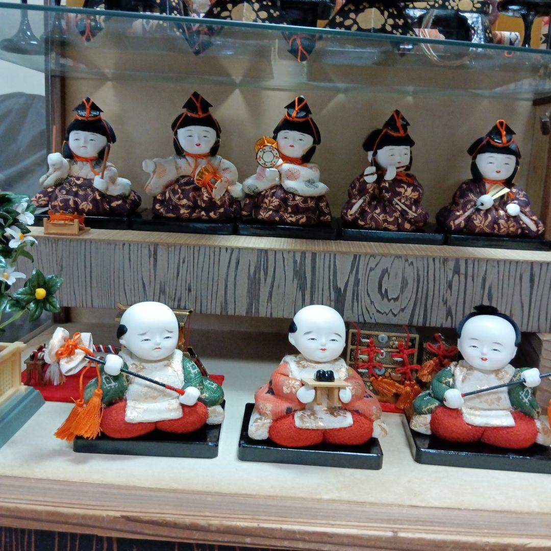 人間国宝　初代原米州作　雛人形　木目込み人形　昭和レトロ　ケース付き