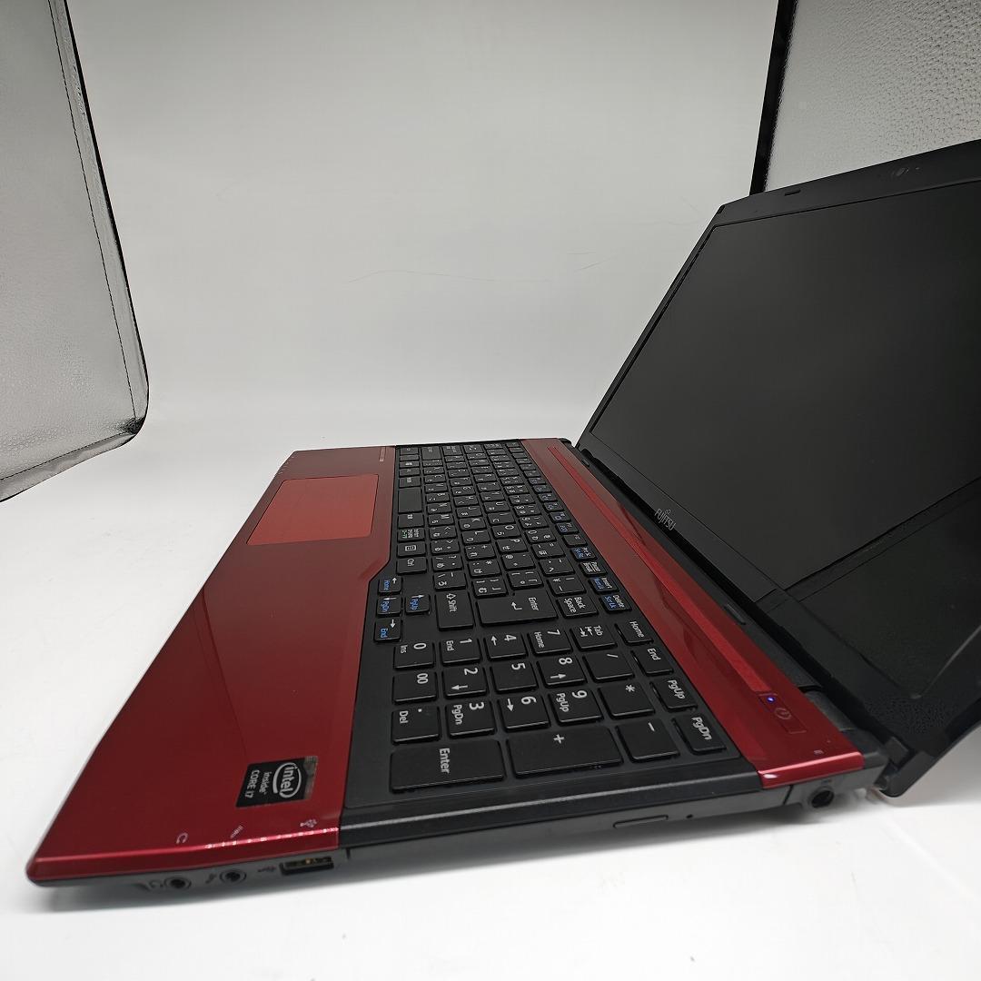 【富士通】AH53 爆速i7 SSD512GB 16GB レッド ノートPC