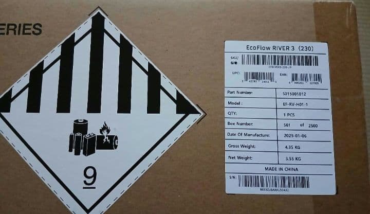 エコフロー　リバー3　ポータブル電源　 EcoFlow　 3