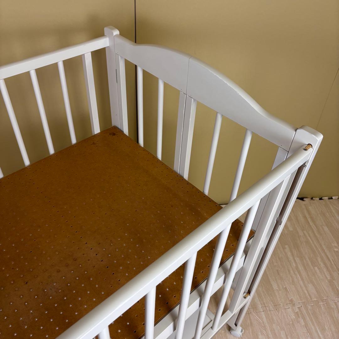 除菌清掃済☆綺麗☆　安心安全の日本製　スリーピー　ワンタッチハイベッド　ホワイト